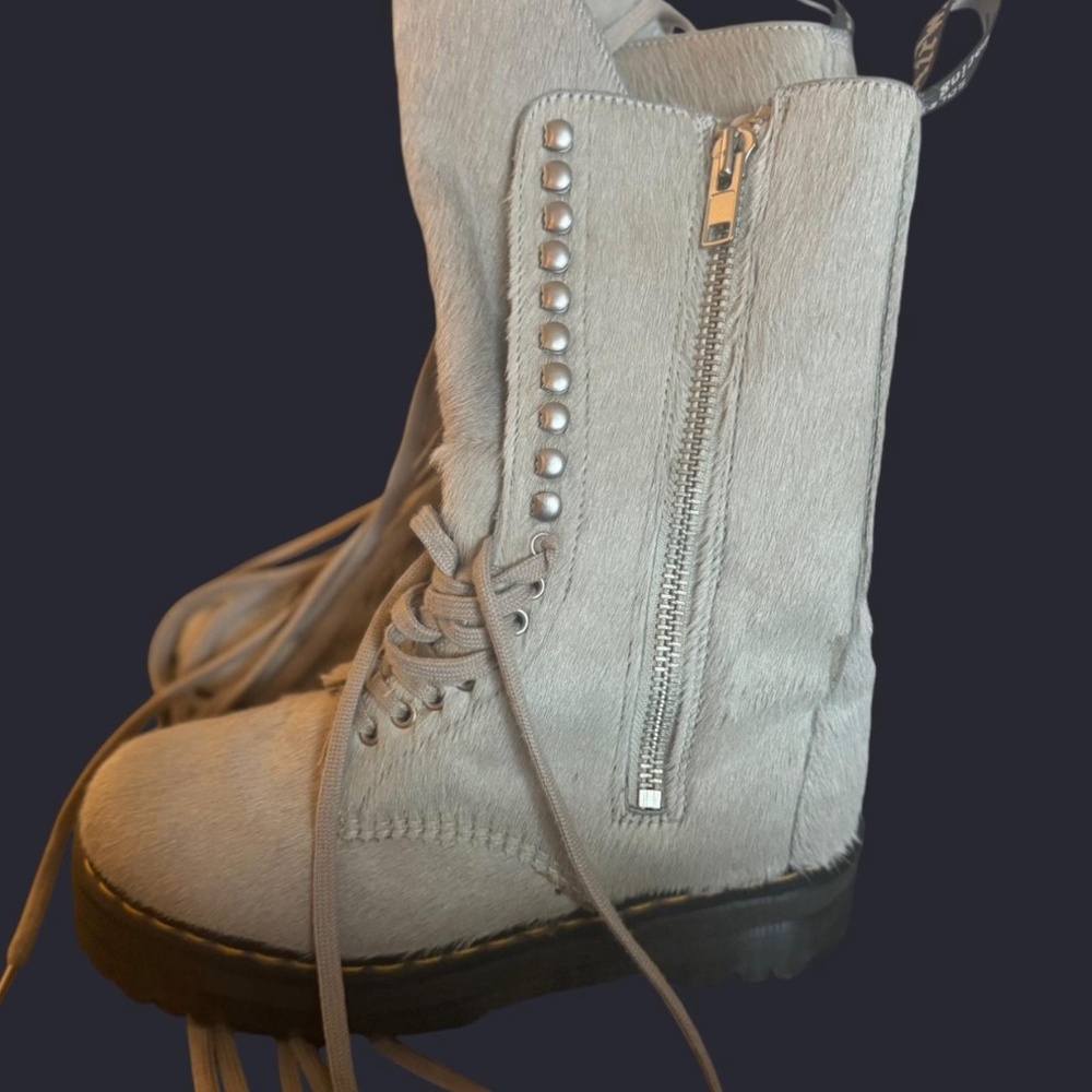 Rick Owens x dr marten boots